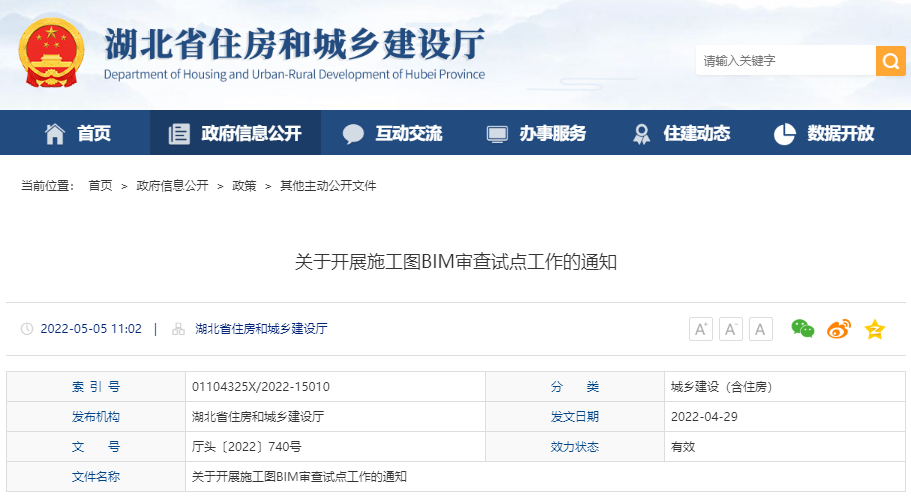2022年全国各省市最新BIM政策汇总